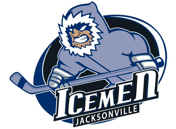 Jacksonville Icemen logo, featuring Kessler Creative as an official marketing partner.